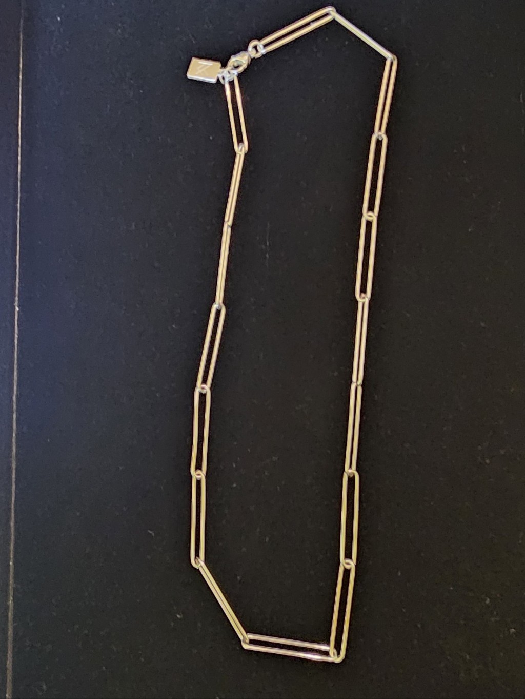 Nwt Miranda Frye Retired Solid 925 Silver Carter Paperclip Necklace 18" — image 2 of 8